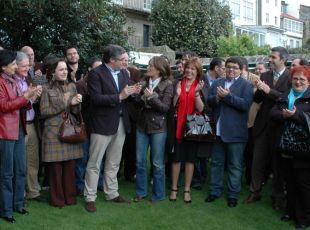 Aymerich, a carón de Táboas na presentación de Máis BNG