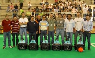 O equipo, posando no campionato nacional / Cambada