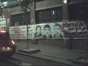 Cartel de apoio aos presos independentistas