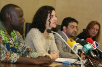 Samba Diagne, Ánxela Bugallo, Santiago Domínguez e Jacqueline Collins