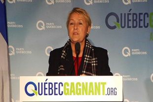 A líder do independentista Partido Quebequés, Pauline Marois