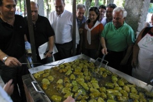 Unha imaxe de Baltar, gozando na famosa Festa do Pemento de Arnoia / Imaxen : La region