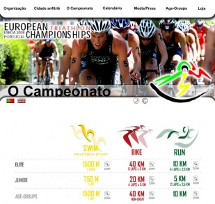 Detalle da web do do campionato